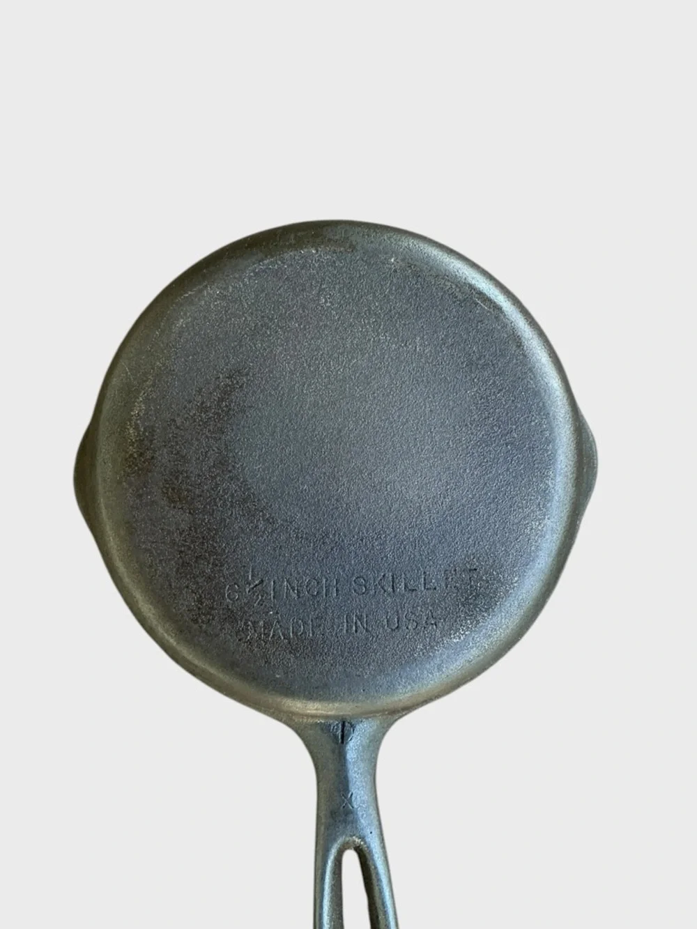 Unmarked Wagner Cast Iron Skillet 6 1/2” Vintage USA Restored